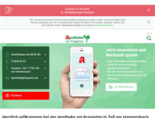 Tablet Screenshot of kurgarten.de
